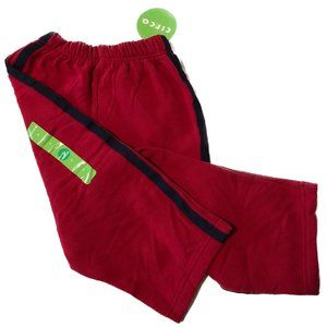 Circo Boys Sweatpants Red Black Stripes Fleece Lined Back Pocket Size 2T